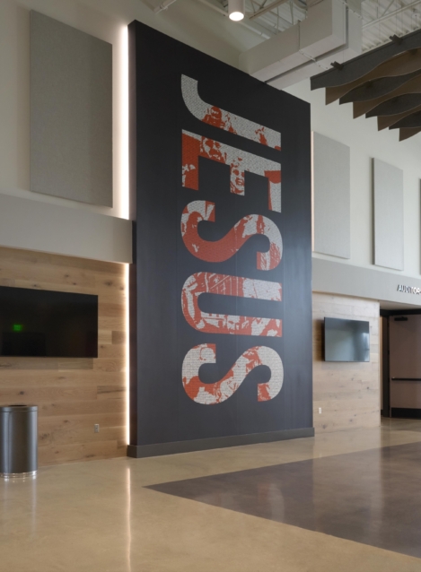 Church lobby construction