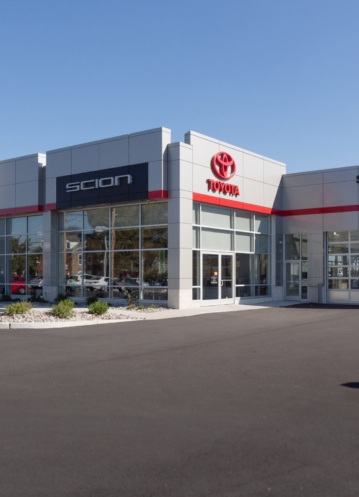 Car dealership construction